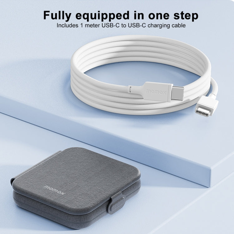 MOMAX UD30 Q.Mag Go 2 in 1 Foldable Magsafe Magnetic Wireless Charger MOMAX UD30 Q.Mag Go 2 in 1 Foldable Magsafe Magnetic Wireless Charger